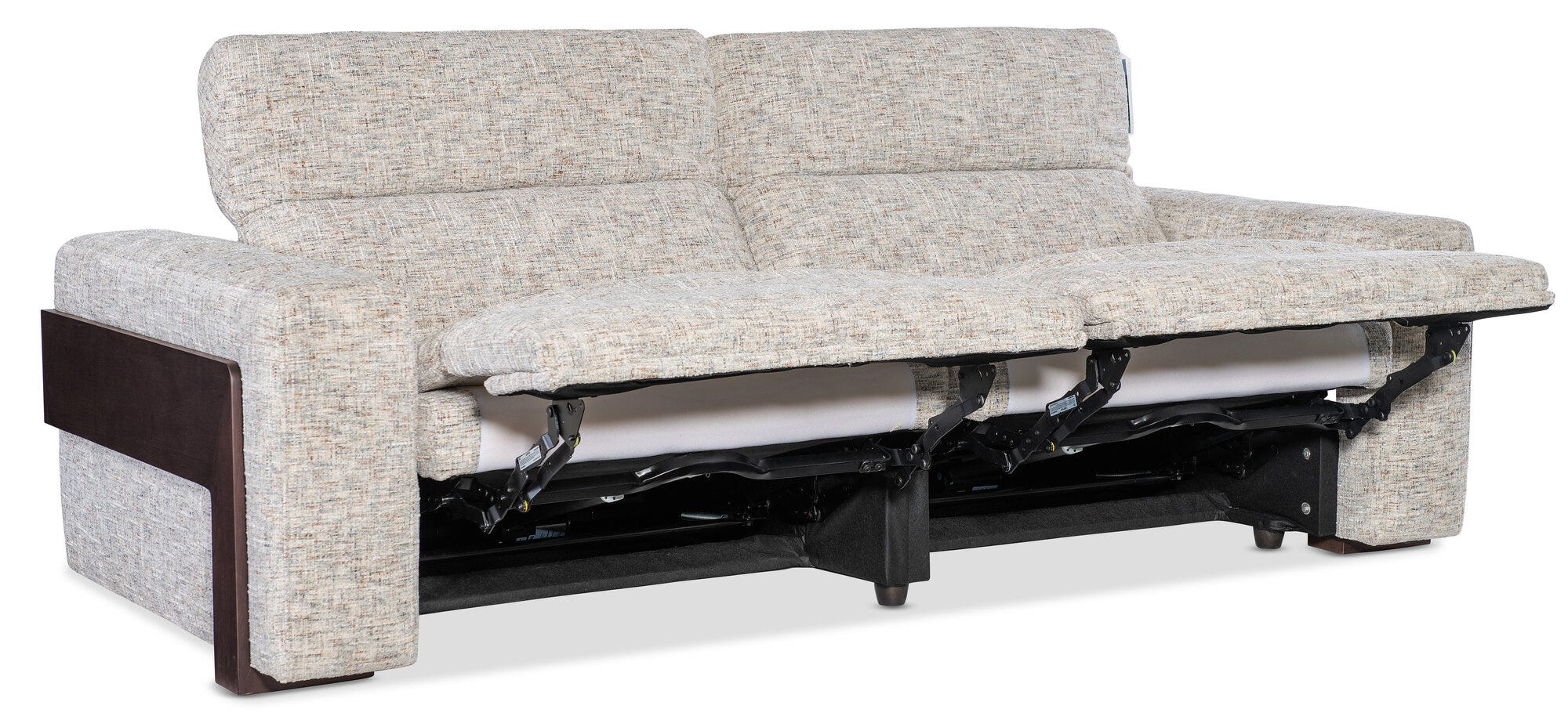 Atlas Power 2 Seat Sofa with Power Headrest - Full Open View