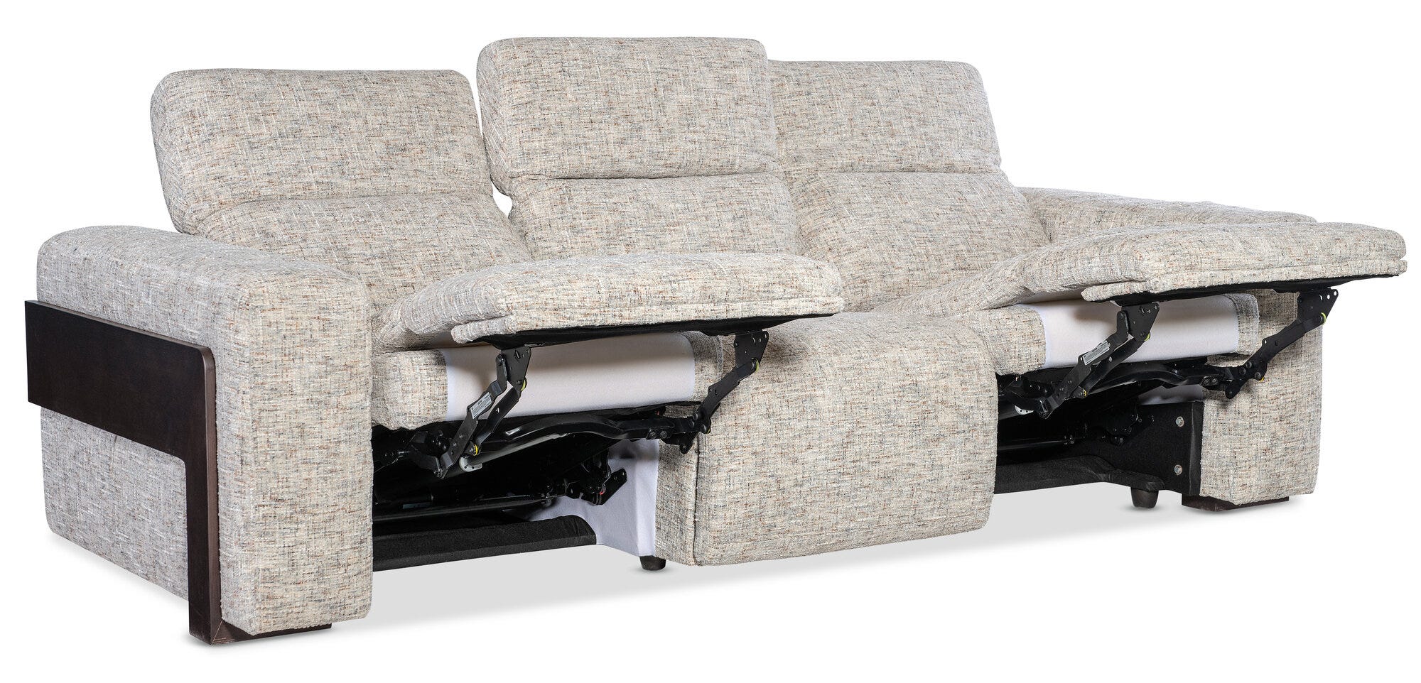 Atlas Power Sofa with Power Headrest - Full Open Silo Image