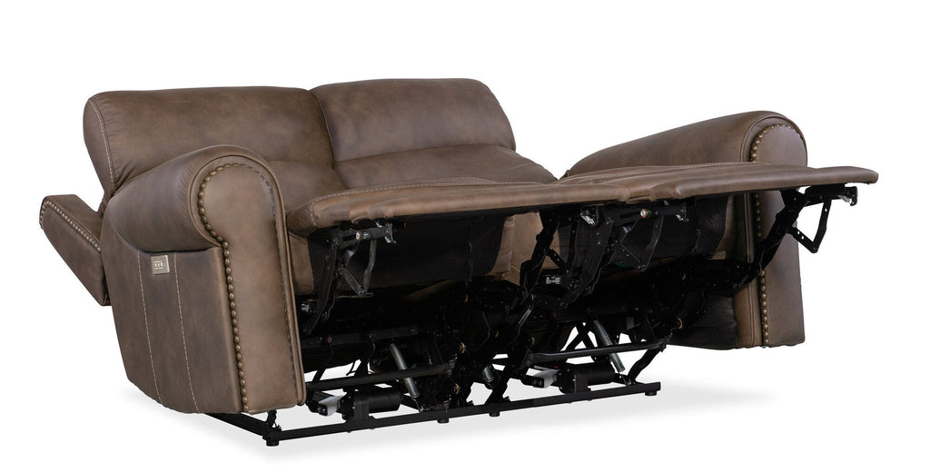 Duncan Power Loveseat with Power Headrest & Lumbar - Full Open Silo