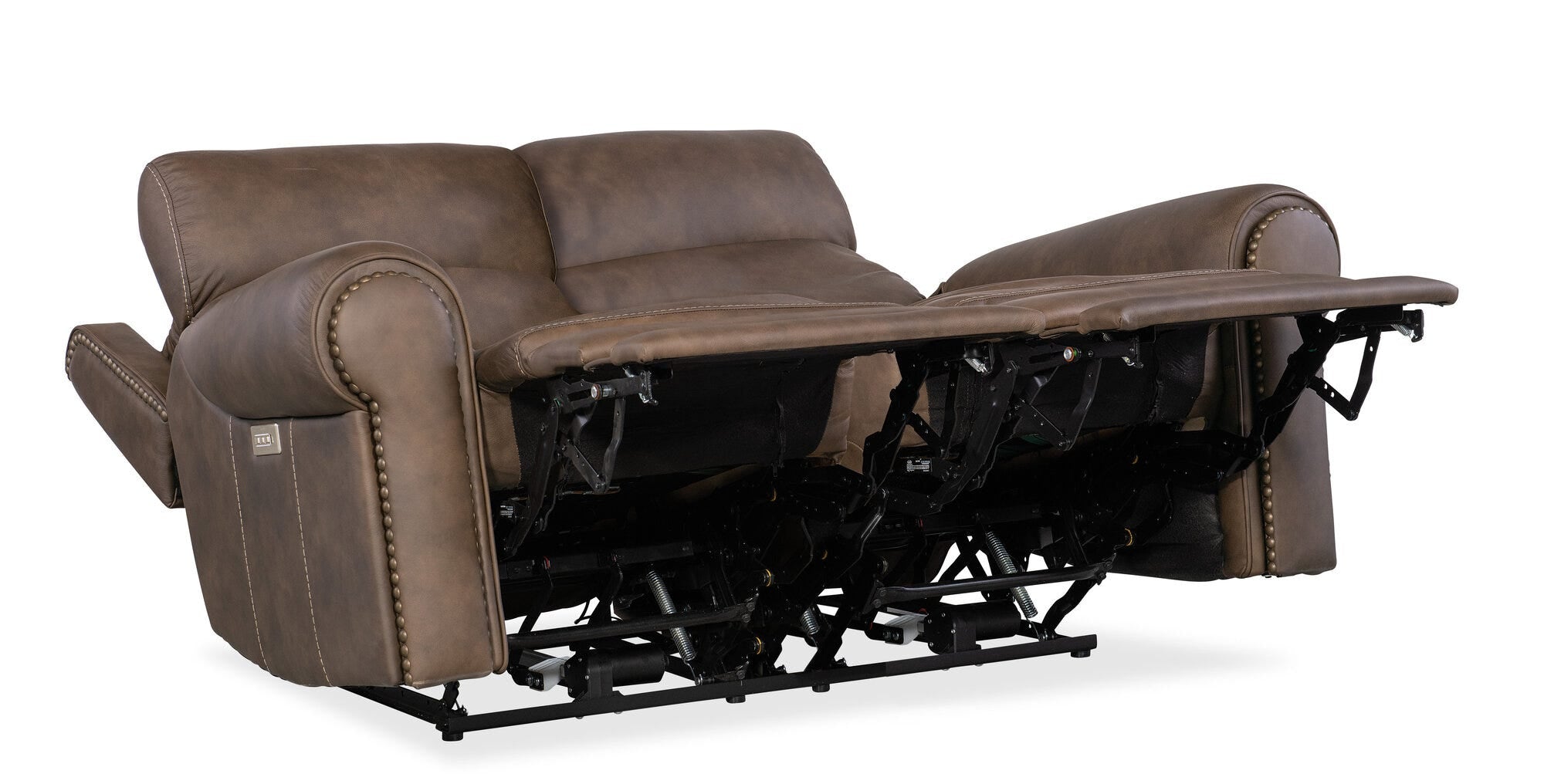 Duncan Power Loveseat with Power Headrest & Lumbar - Full Open Silo
