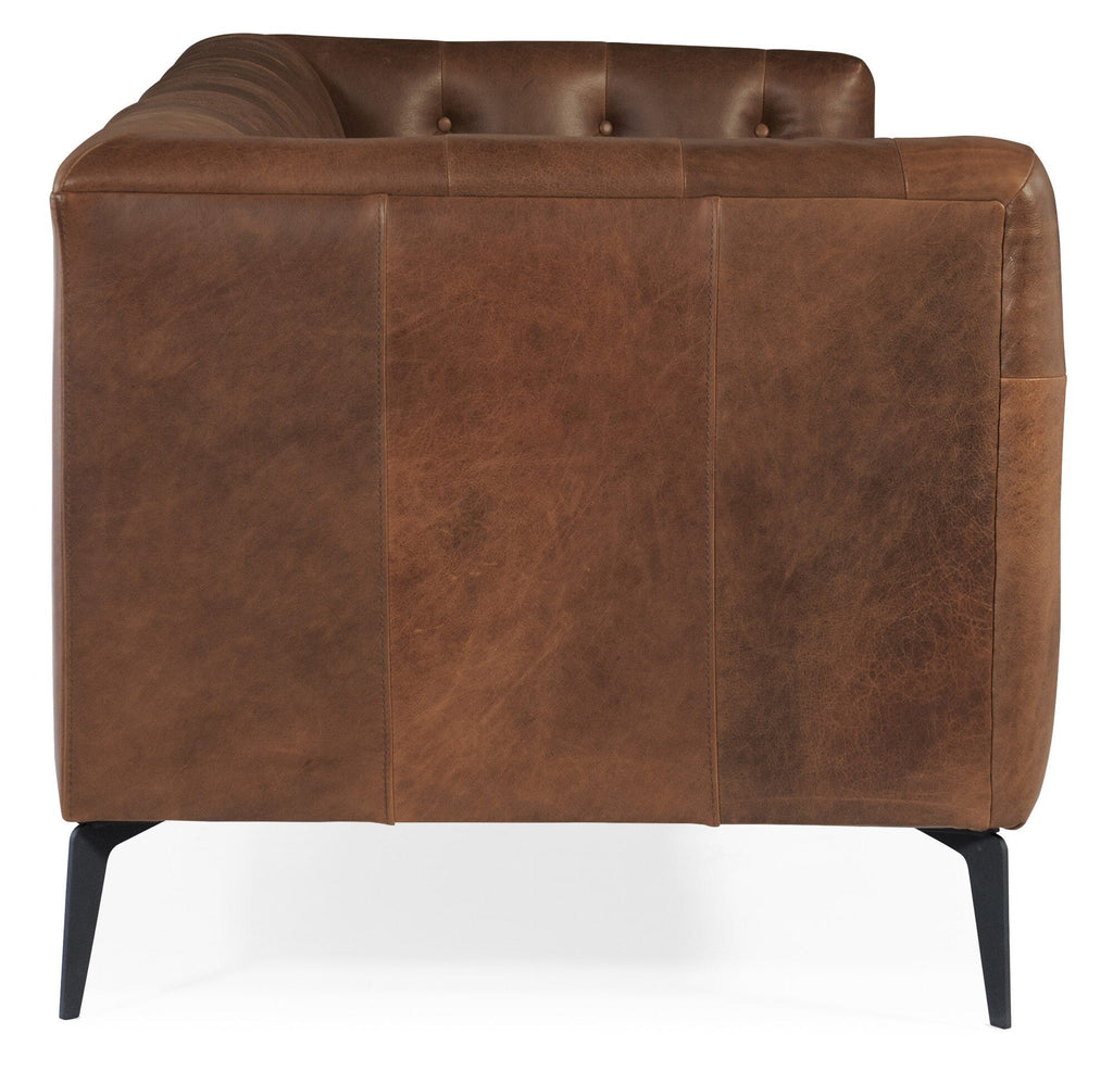 Nicolla Leather Stationary Sofa