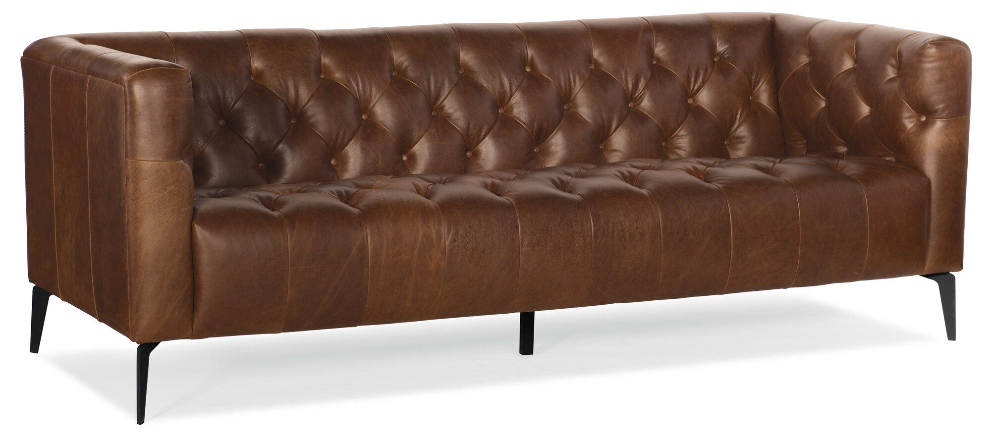Nicolla Leather Stationary Sofa