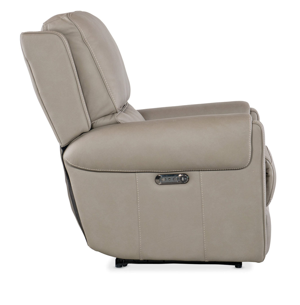 Somers Power Recliner with Power Headrest Side Silo Image