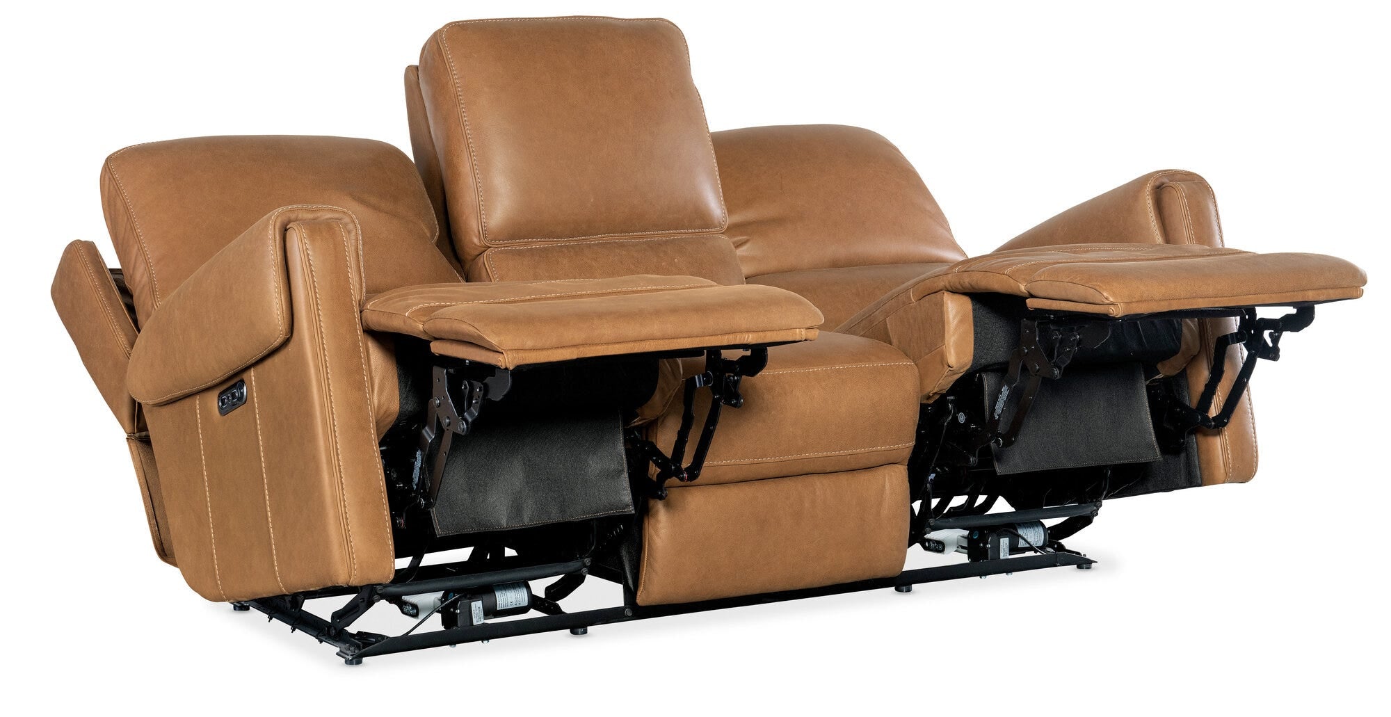 Somers Sofa with Power Recline & Power Headrest Full Open Silo Image