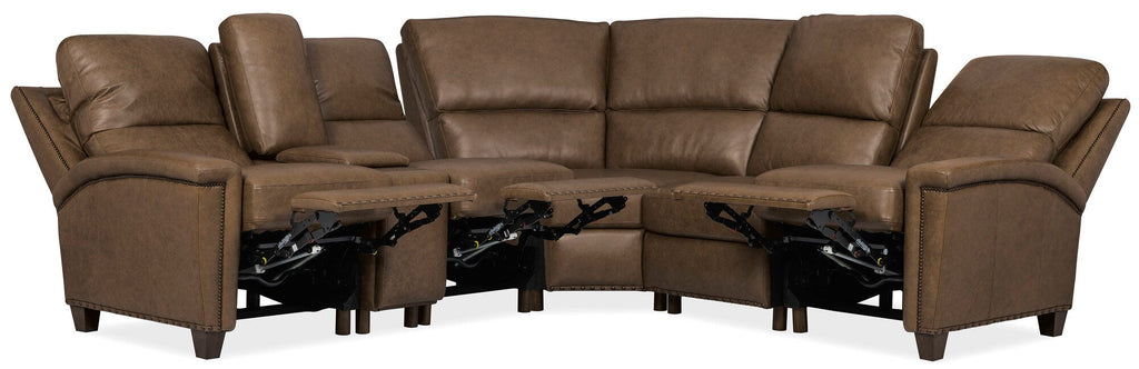 Julian Six-Piece Reclining Sectional Full Open