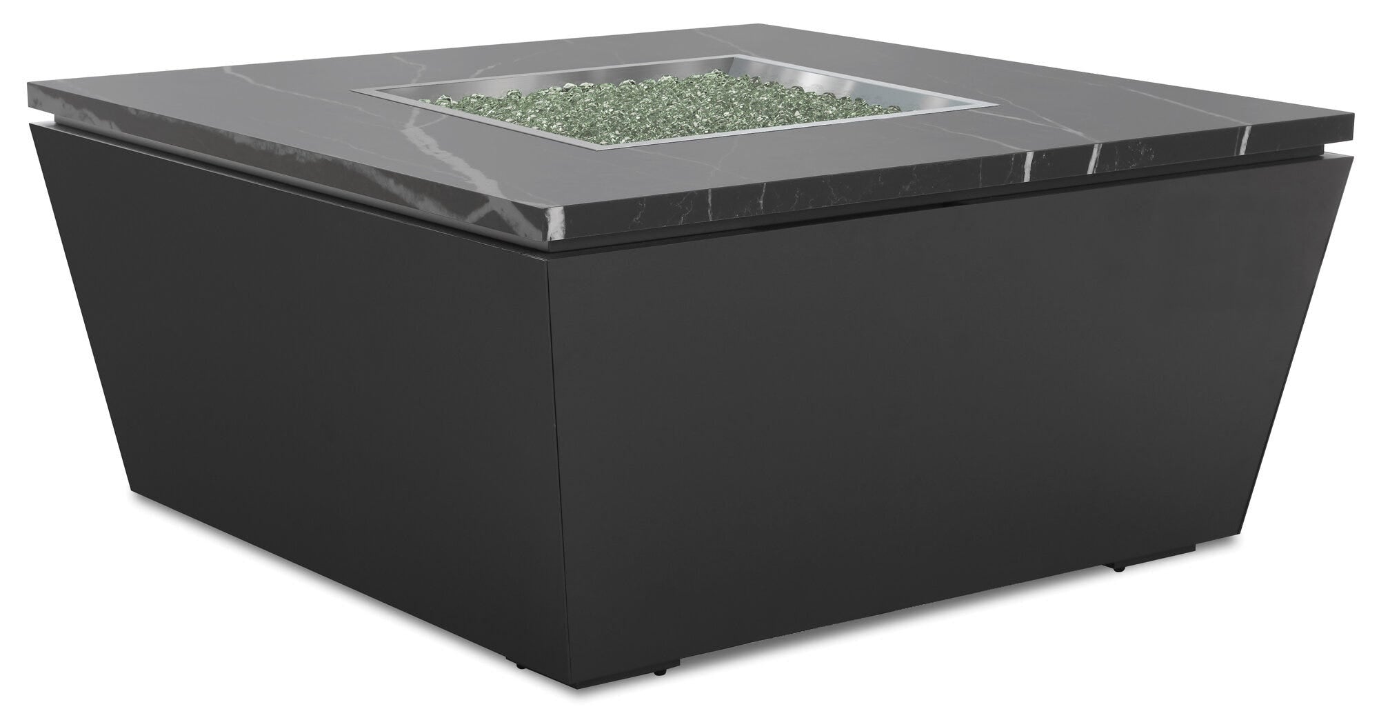 Graphite Square Fire Table