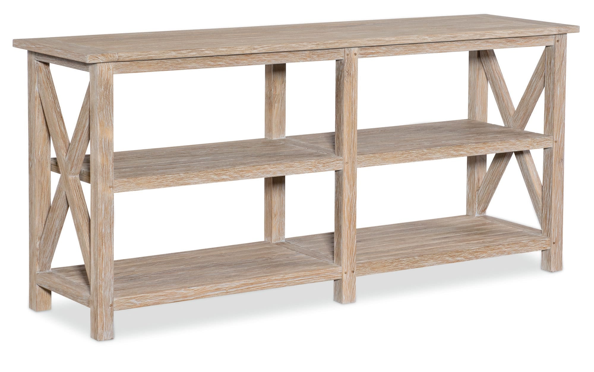Coastal Teak X Console Table
