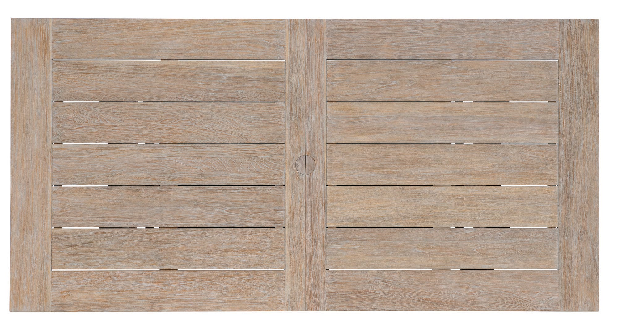 Coastal Teak Dining Table with Leaf Extension