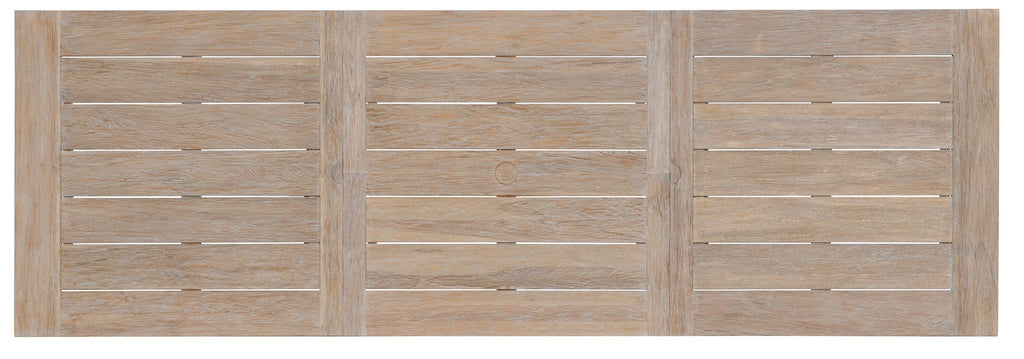 Coastal Teak Dining Table with Leaf Extension