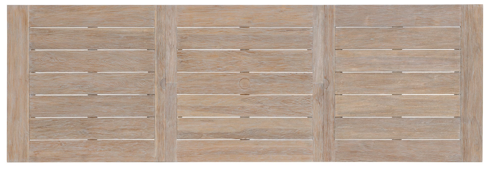Coastal Teak Dining Table with Leaf Extension