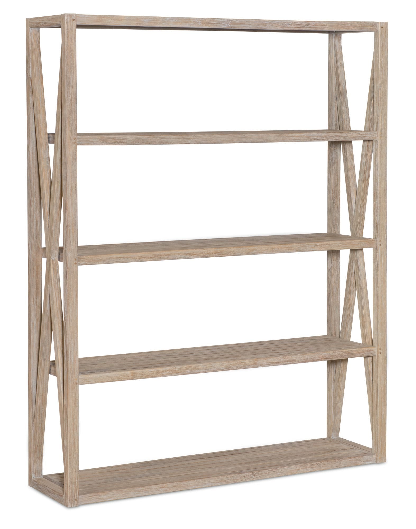 Coastal Teak X Bookcase