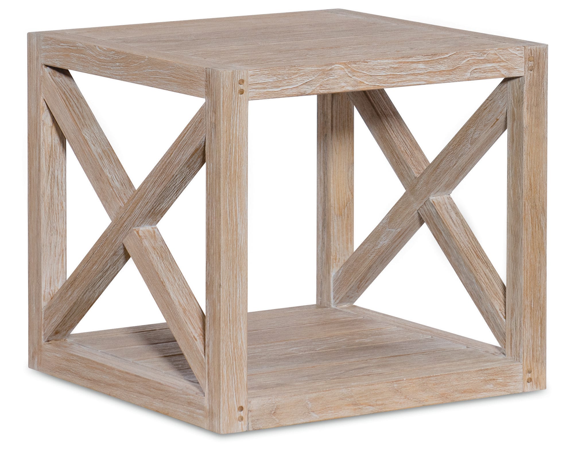 Coastal Teak X End Table