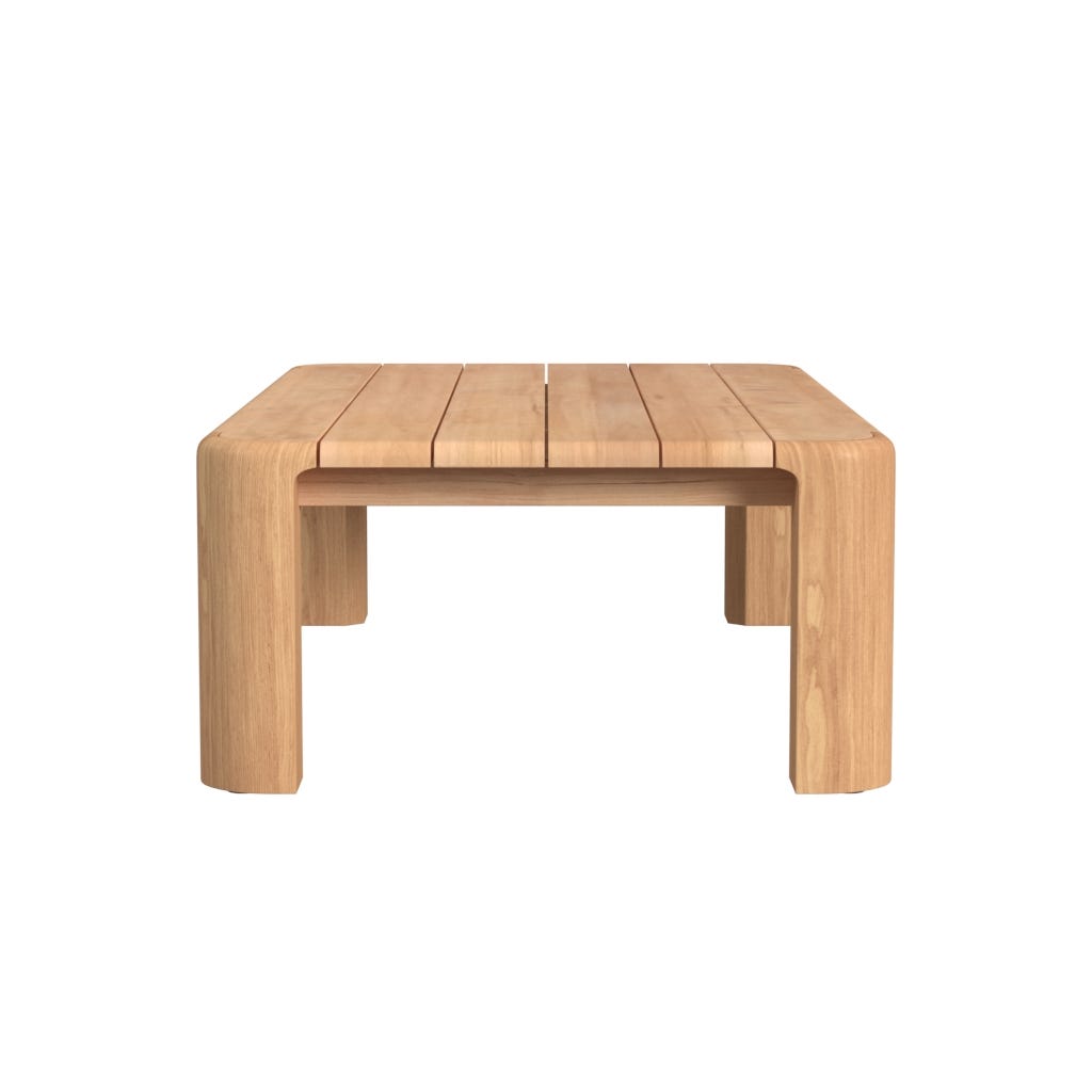 Natural Teak Coffee Table Side