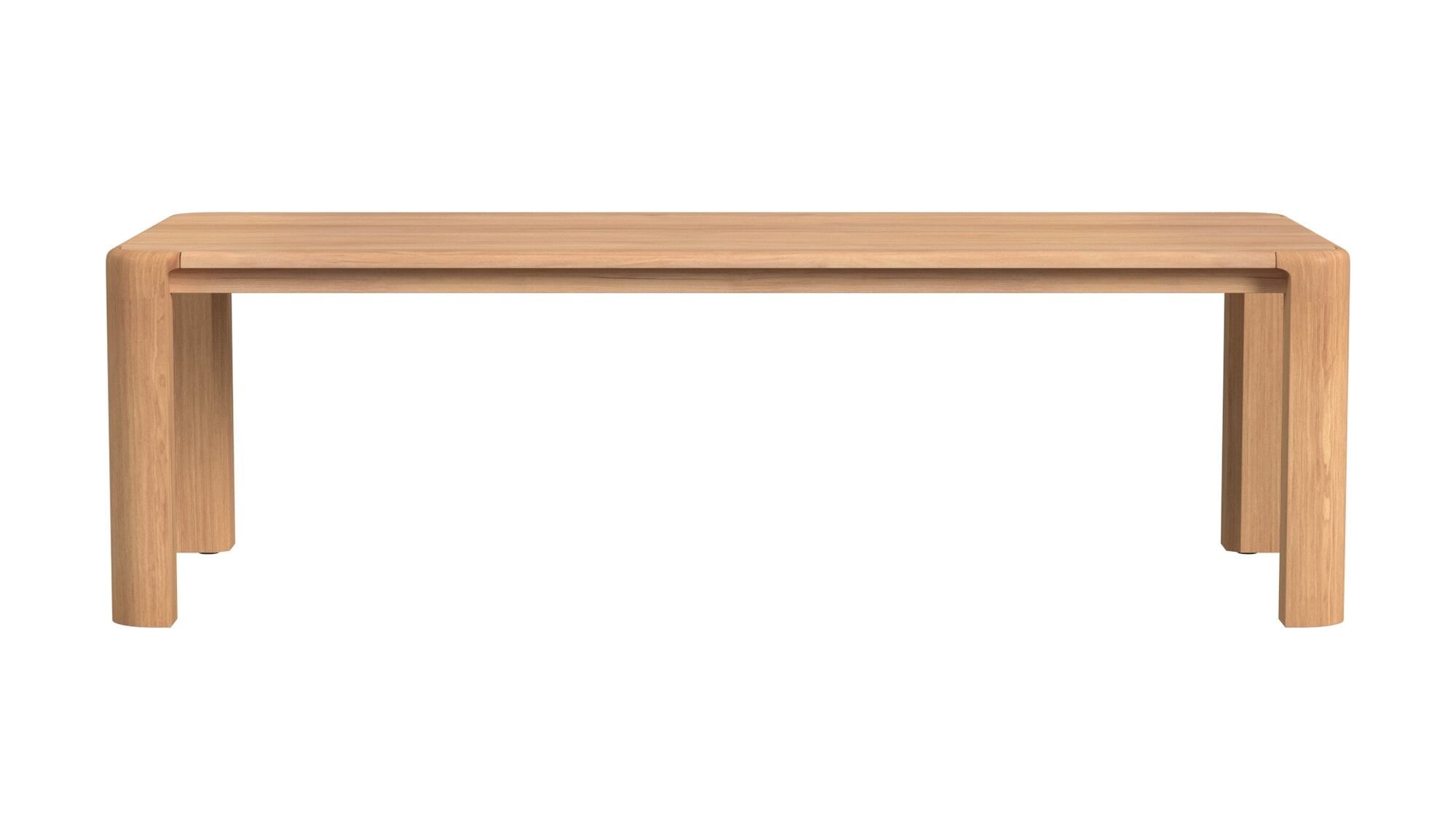 Natural Teak 96 in. Rectangular Dining Table