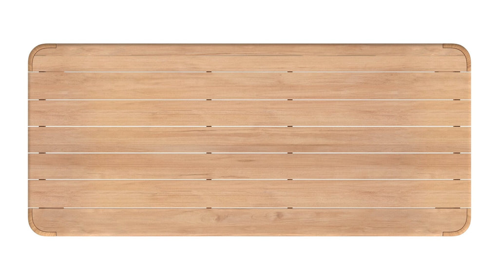 Natural Teak 96 in. Rectangular Dining Table