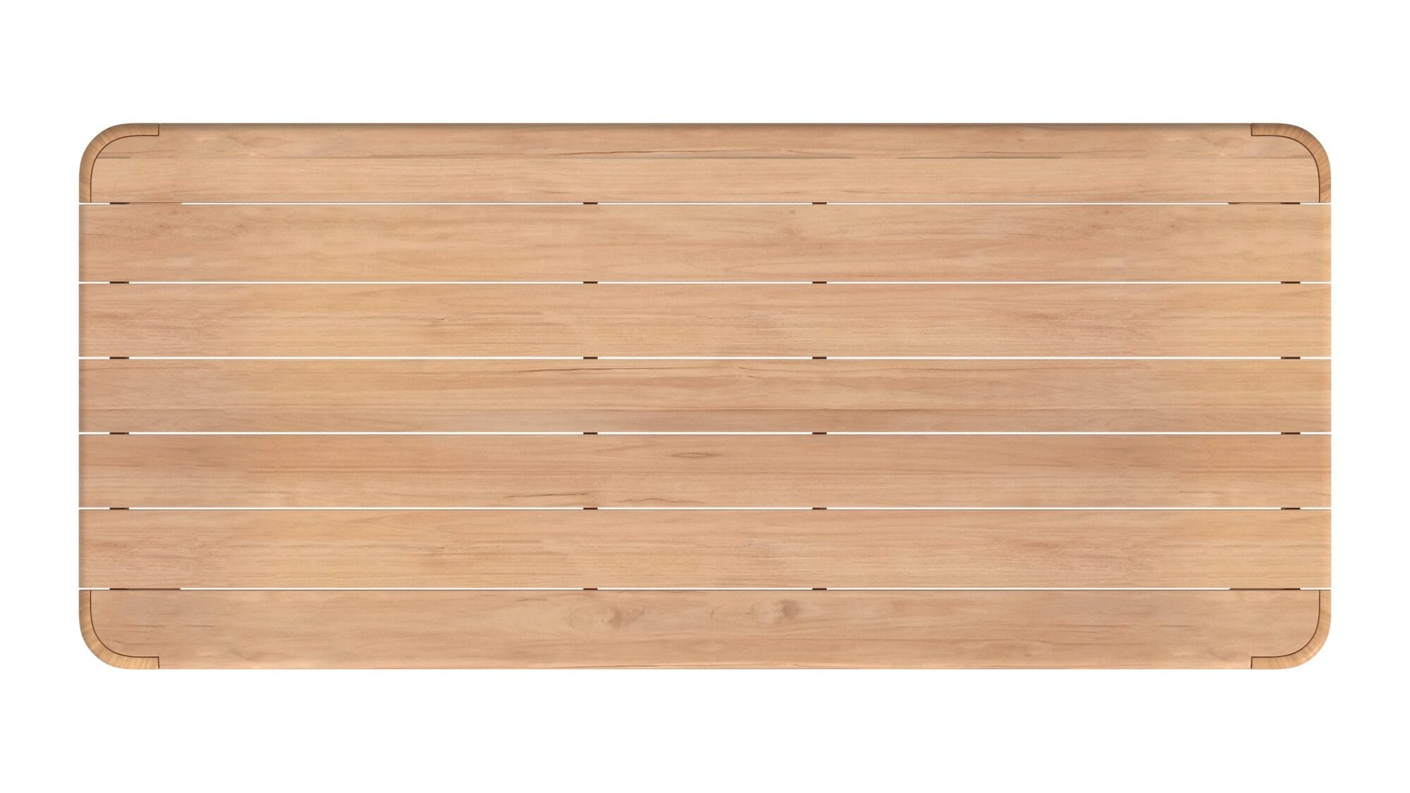 Natural Teak 96 in. Rectangular Dining Table