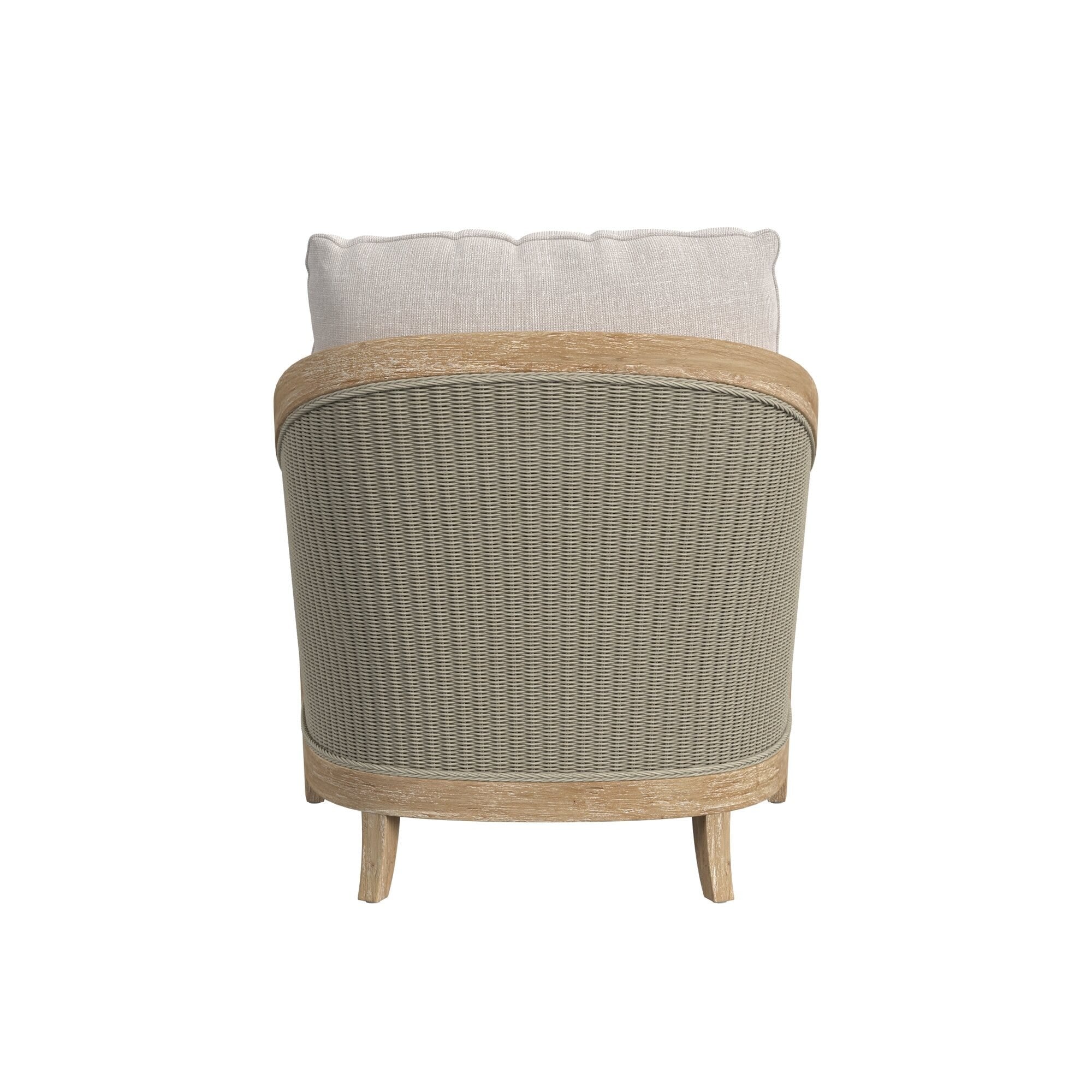 Cambria Club Chair in Canvas Canvas w/ Self Welt