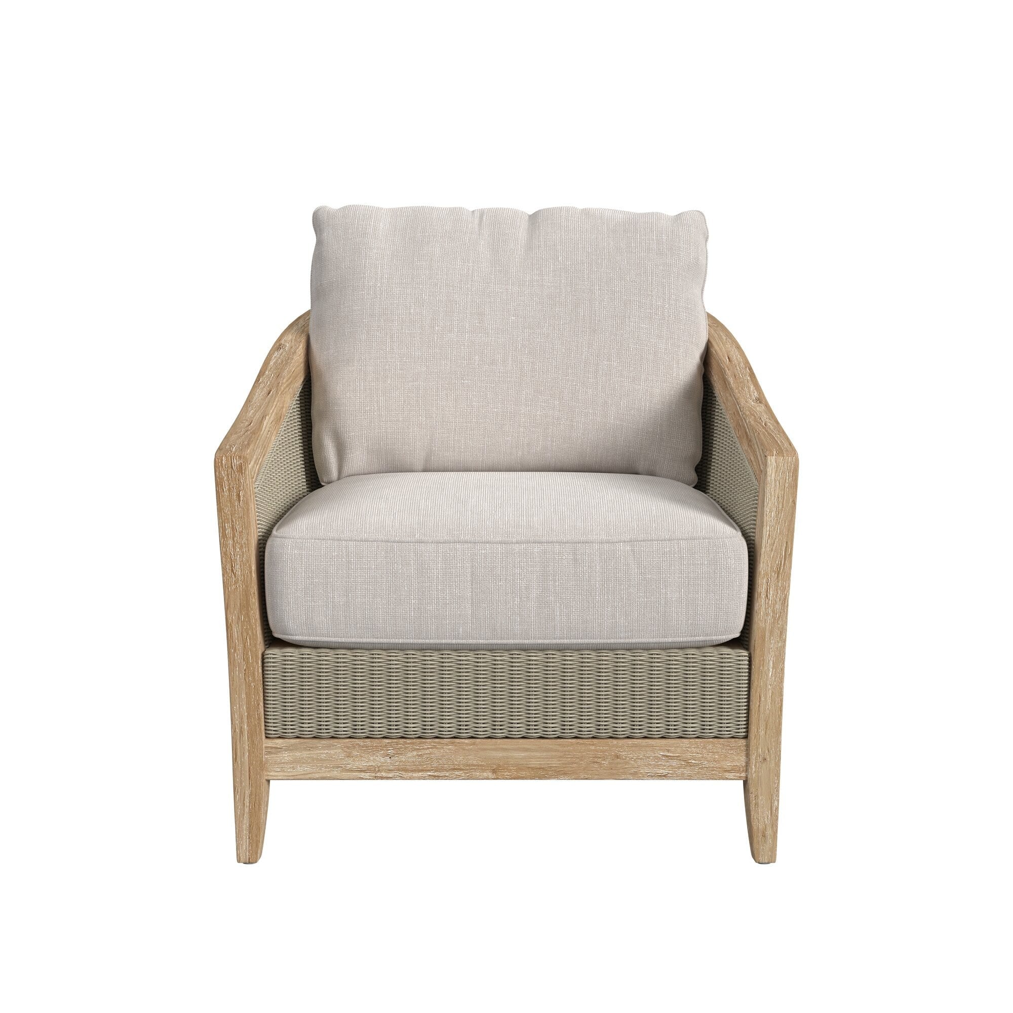 Cambria Club Chair in Canvas Canvas w/ Self Welt
