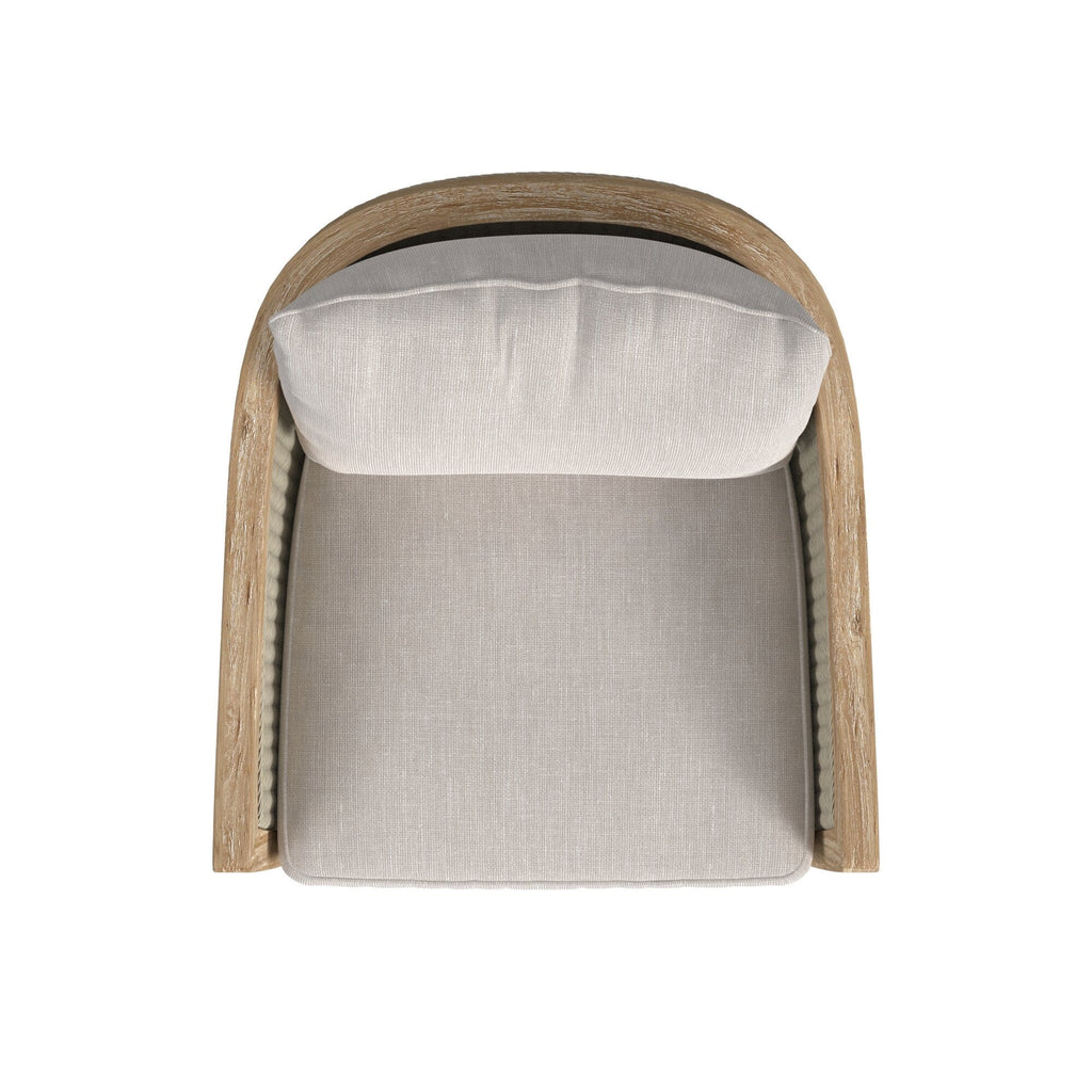 Cambria Club Chair in Canvas Canvas w/ Self Welt