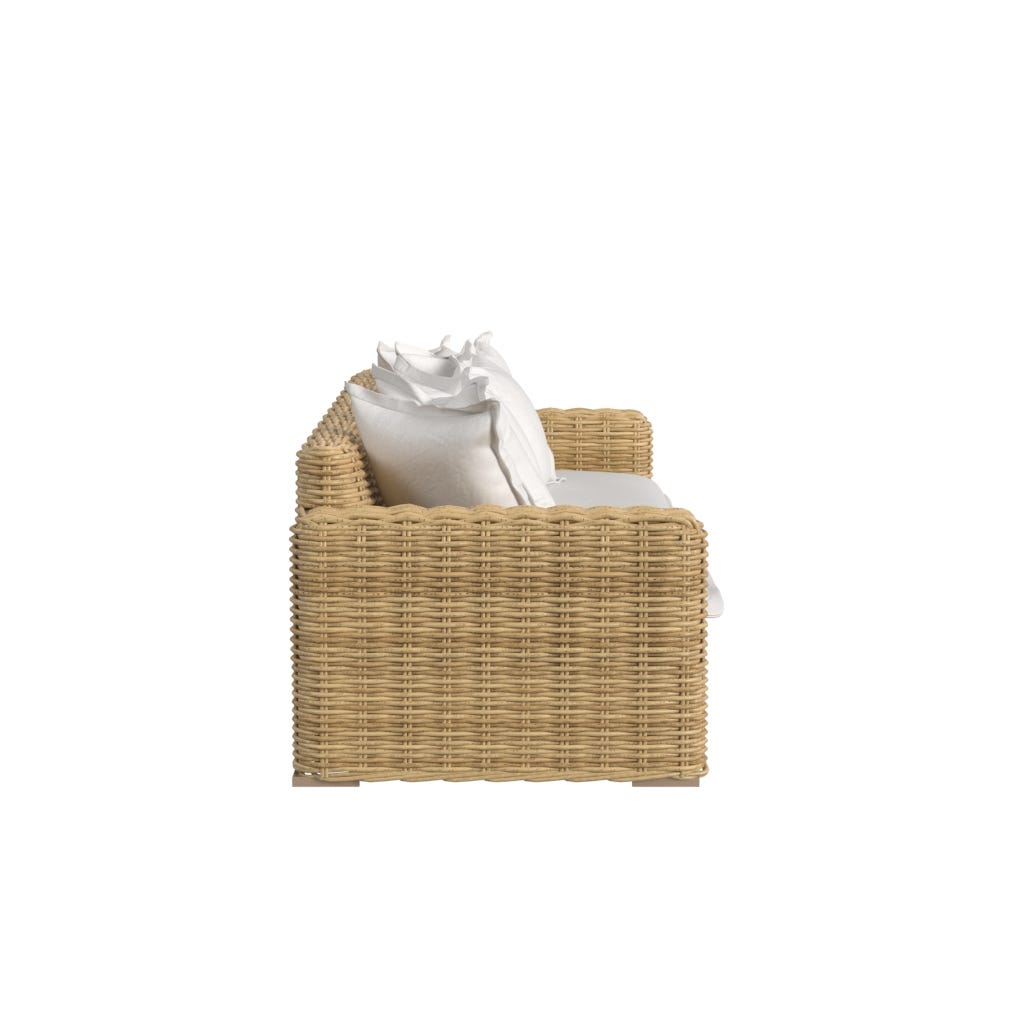 Playa Sofa in Soothe Pearl w/ Flange Welt