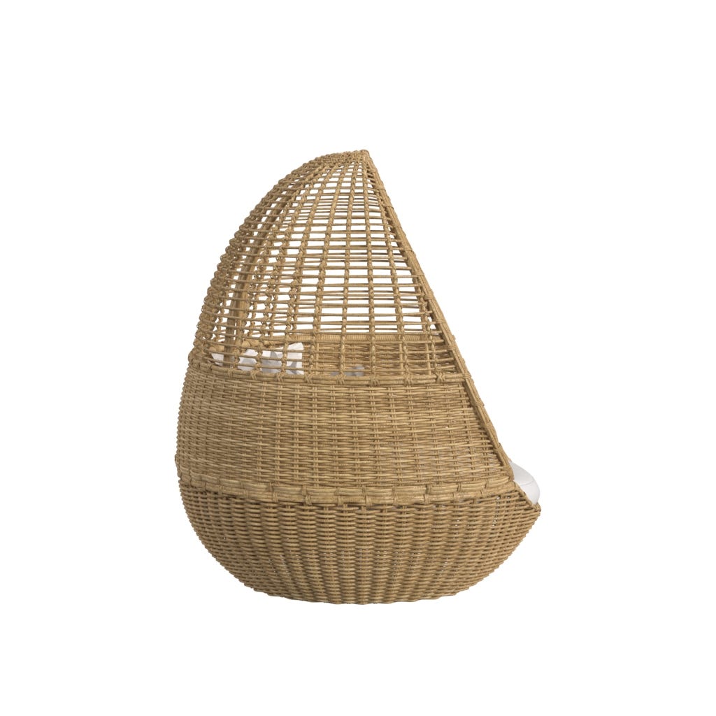 Playa Daybed in Soothe Pearl w/ Flange Welt