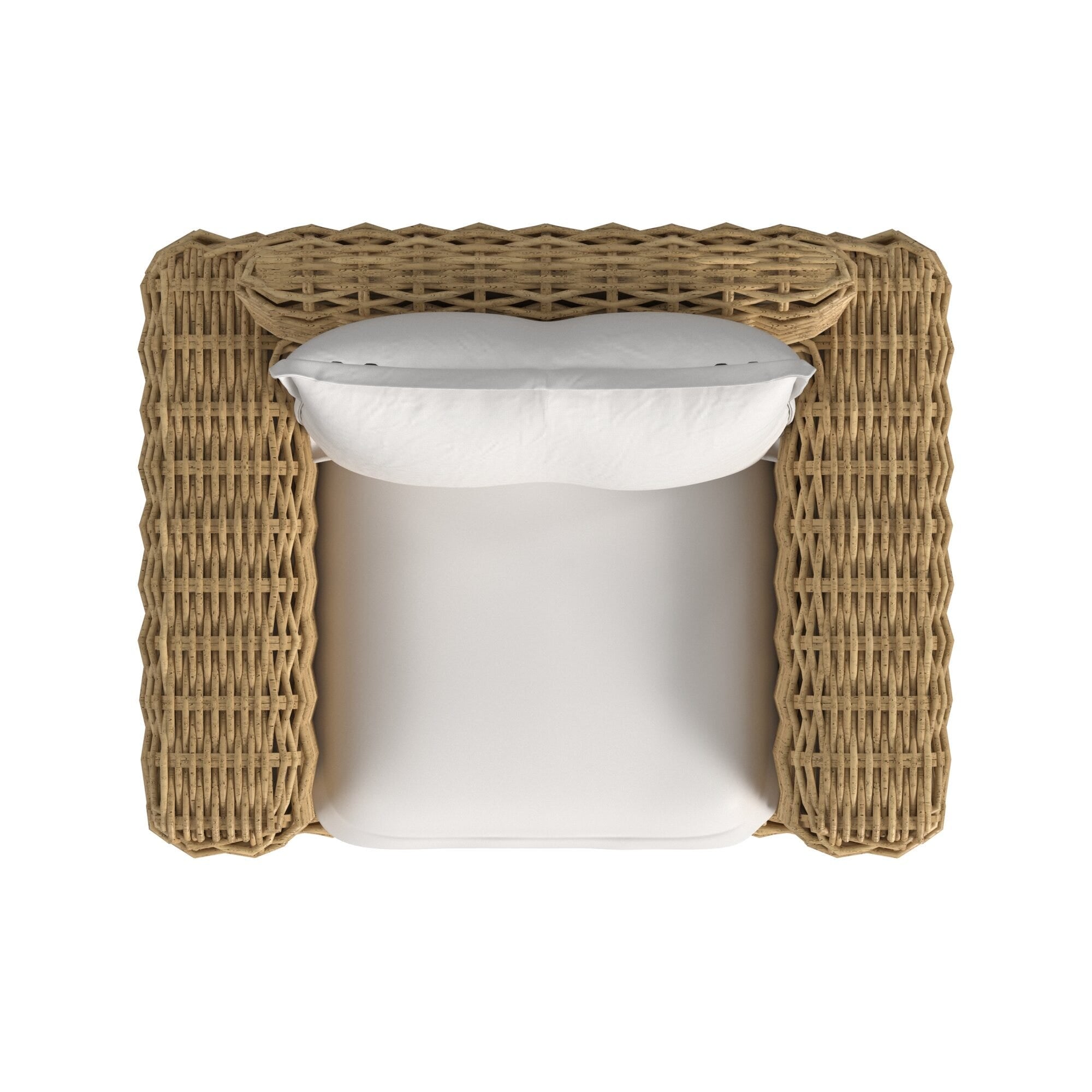 Playa Oversized Swivel Club Chair in Soothe Pearl w/ Flange Welt