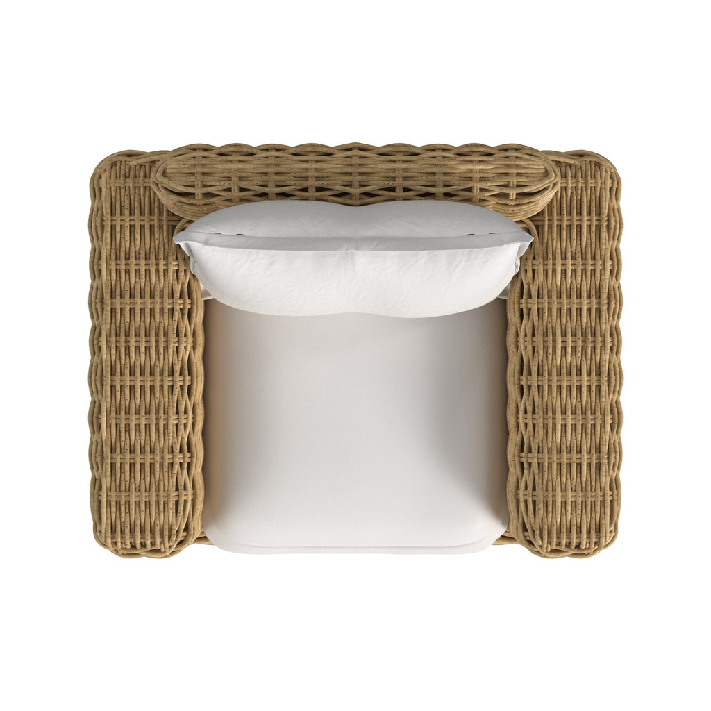 Playa Oversized Club Chair in Soothe Pearl w/ Flange Welt