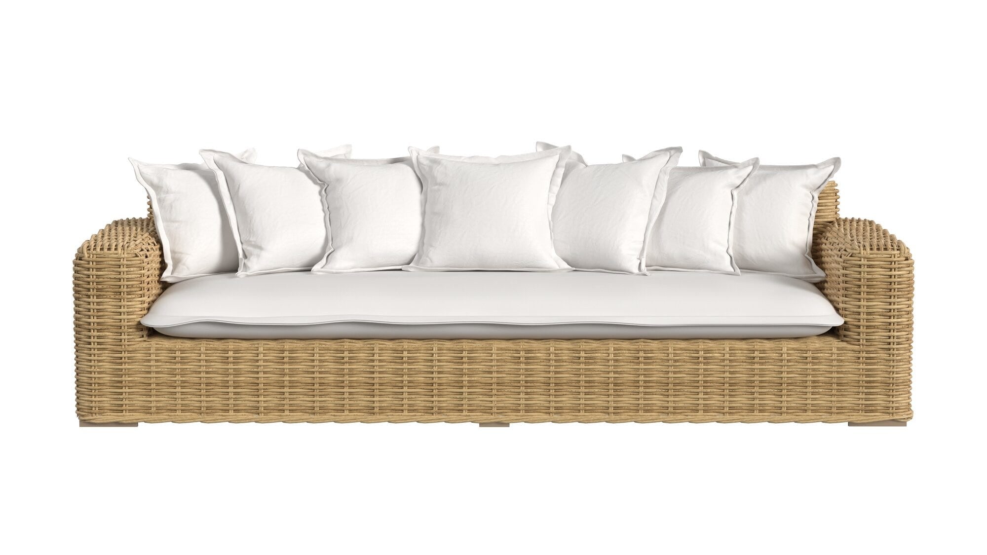 Playa Sofa in Soothe Pearl w/ Flange Welt