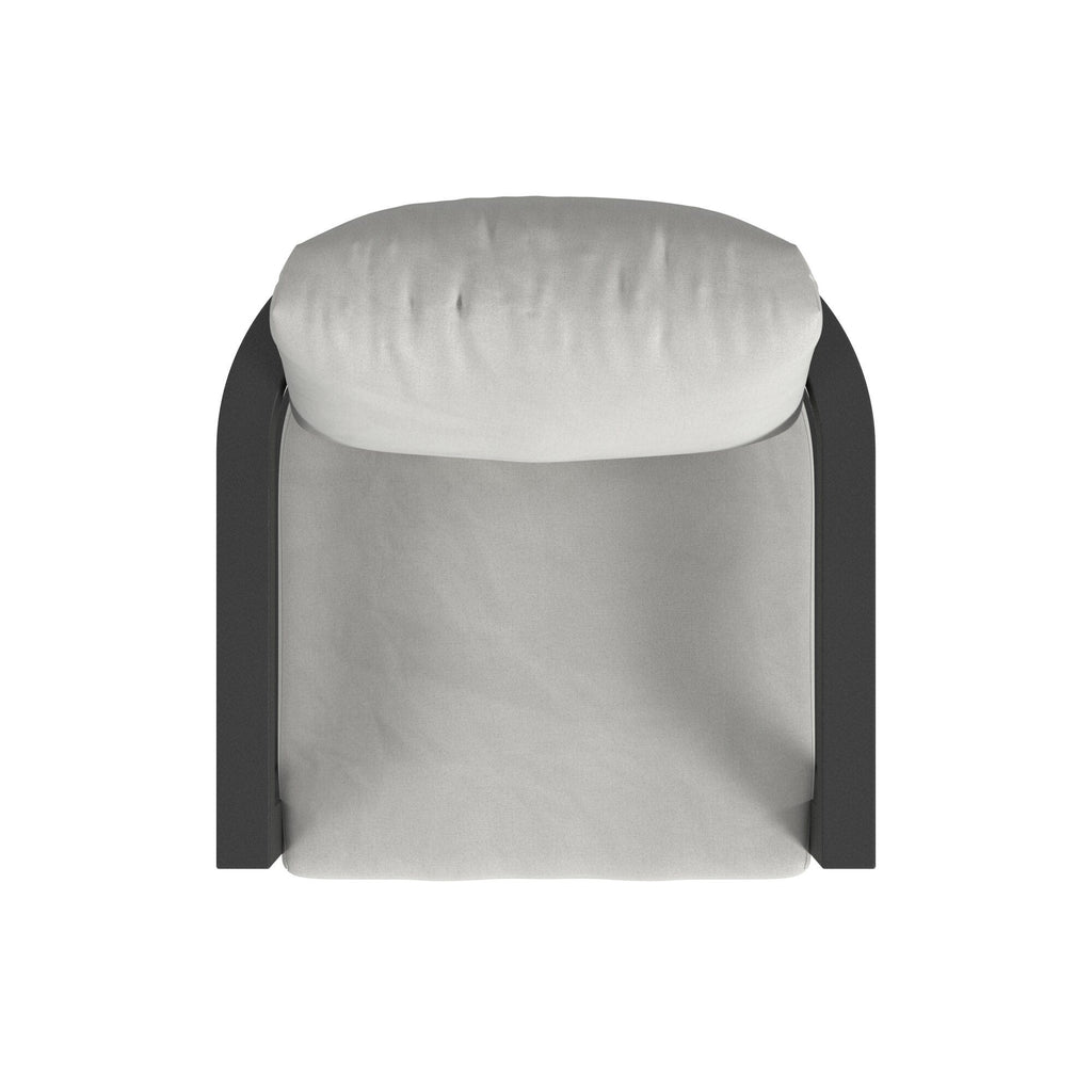 Malibu Dining Chair in Cast Silver, No Welt