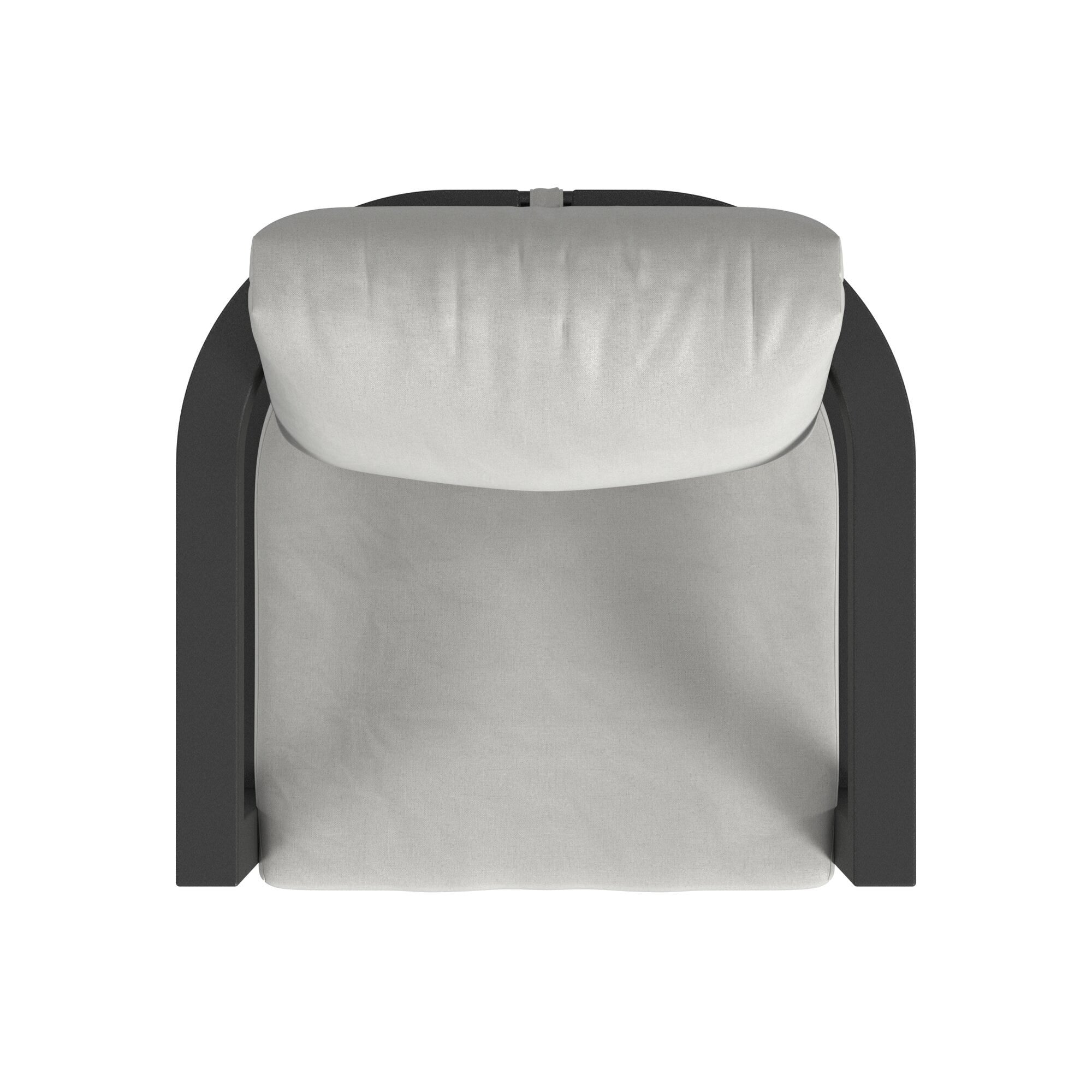 Malibu Swivel Chair in Cast Silver, No Welt