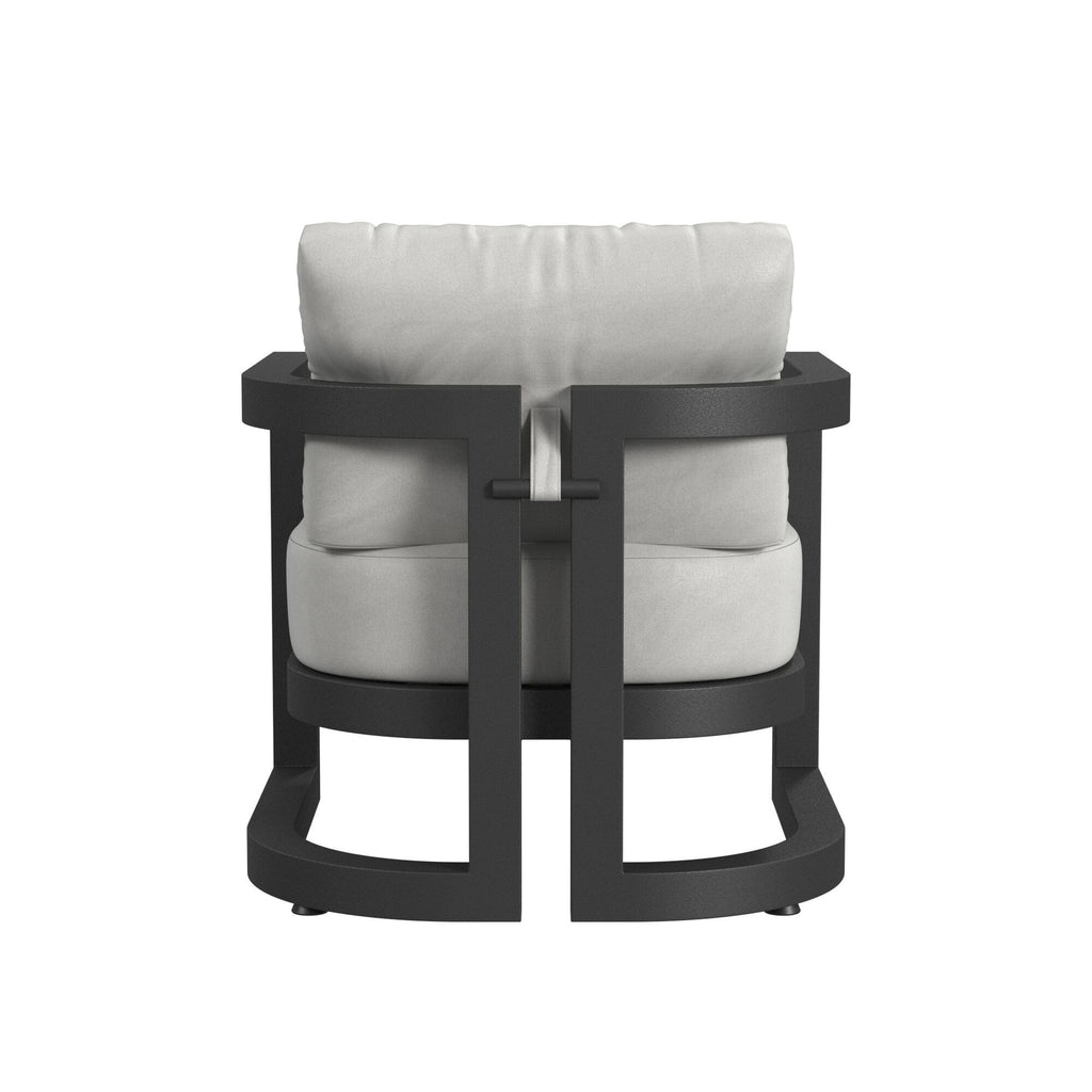 Malibu Club Chair in Cast Silver, No Welt