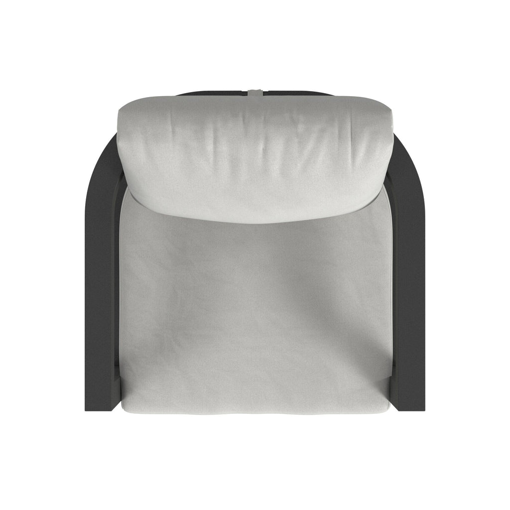 Malibu Club Chair in Cast Silver, No Welt