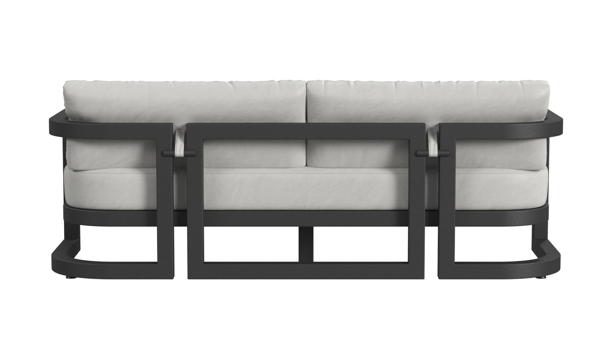 Malibu Sofa in Cast Silver, No Welt