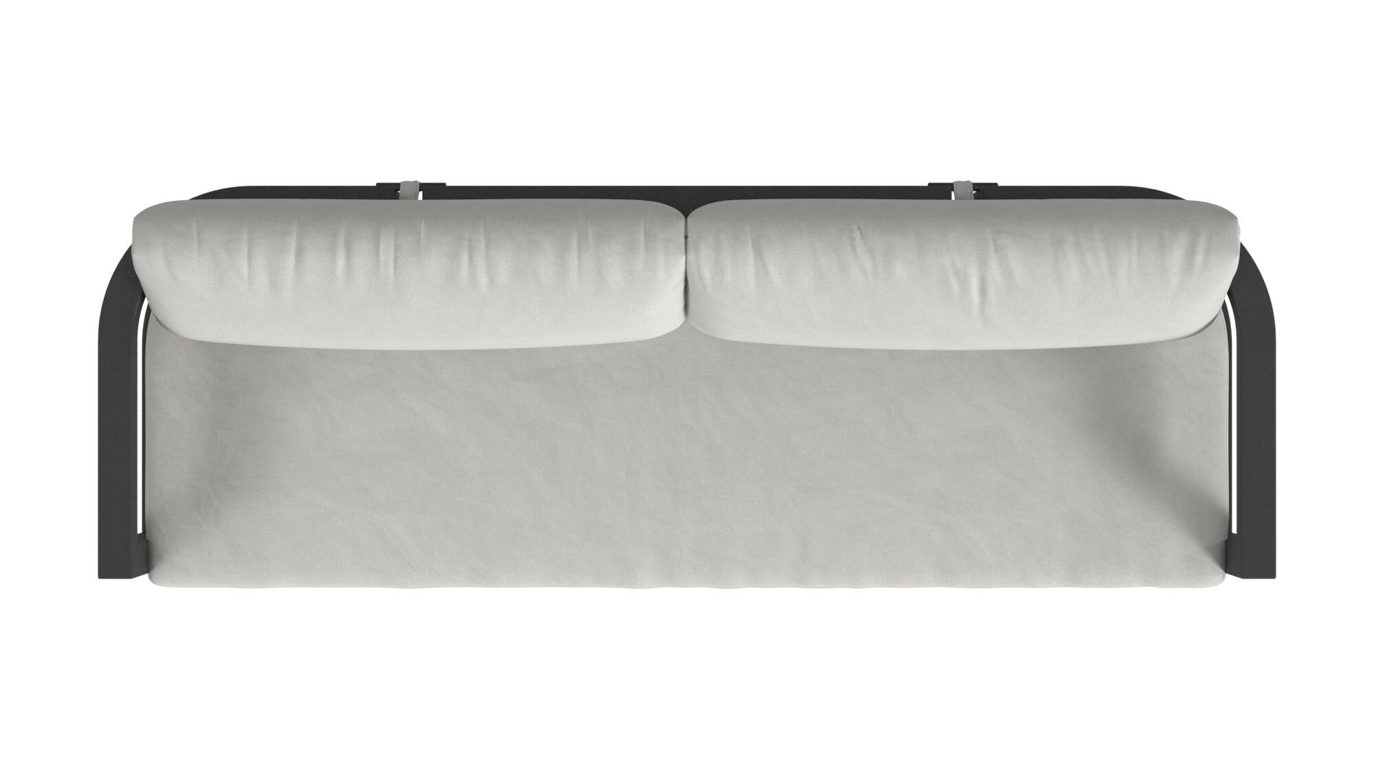 Malibu Sofa in Cast Silver, No Welt