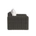 Cabo Oversized Club Chair in Soothe Pearl w/ Flange Welt