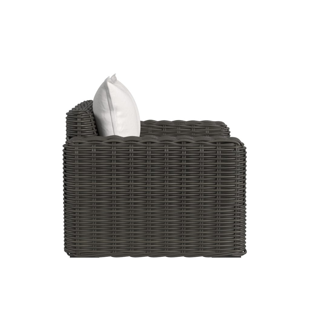 Cabo Oversized Club Chair in Soothe Pearl w/ Flange Welt
