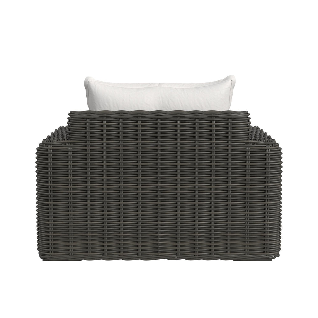 Cabo Oversized Club Chair in Soothe Pearl w/ Flange Welt
