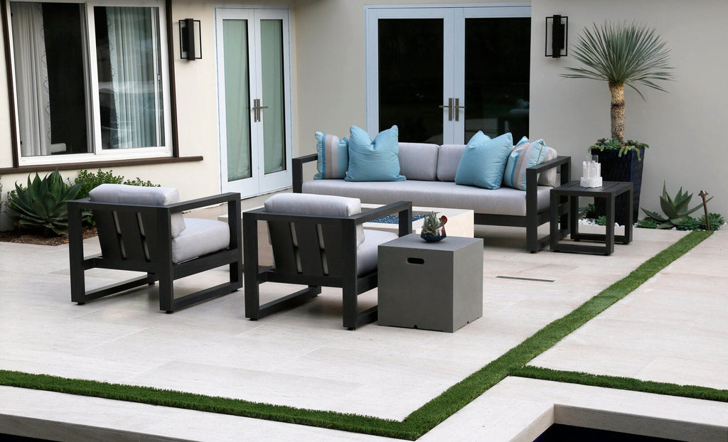 Redondo Club Chair in Cast Silver, No Welt