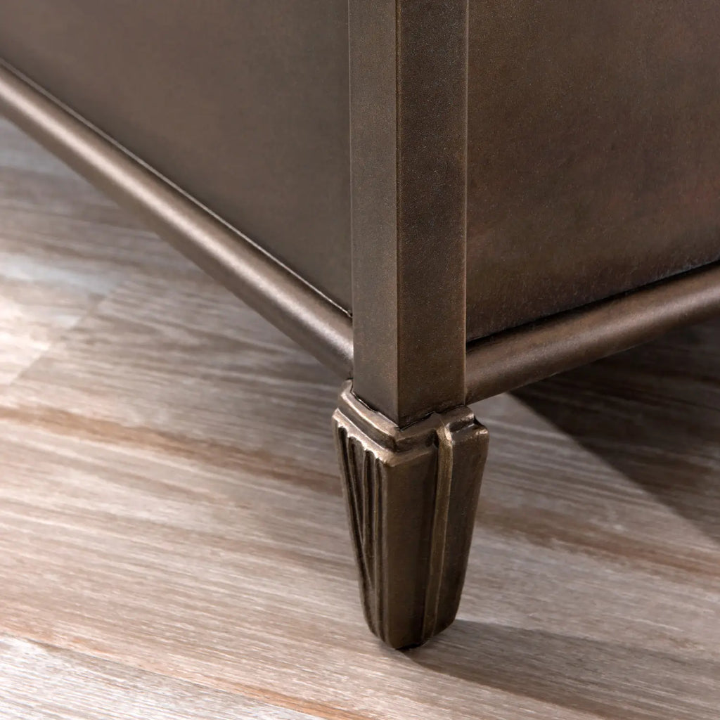 Sheffield 1039MS queen HBMS Aged Bronze finish closeup