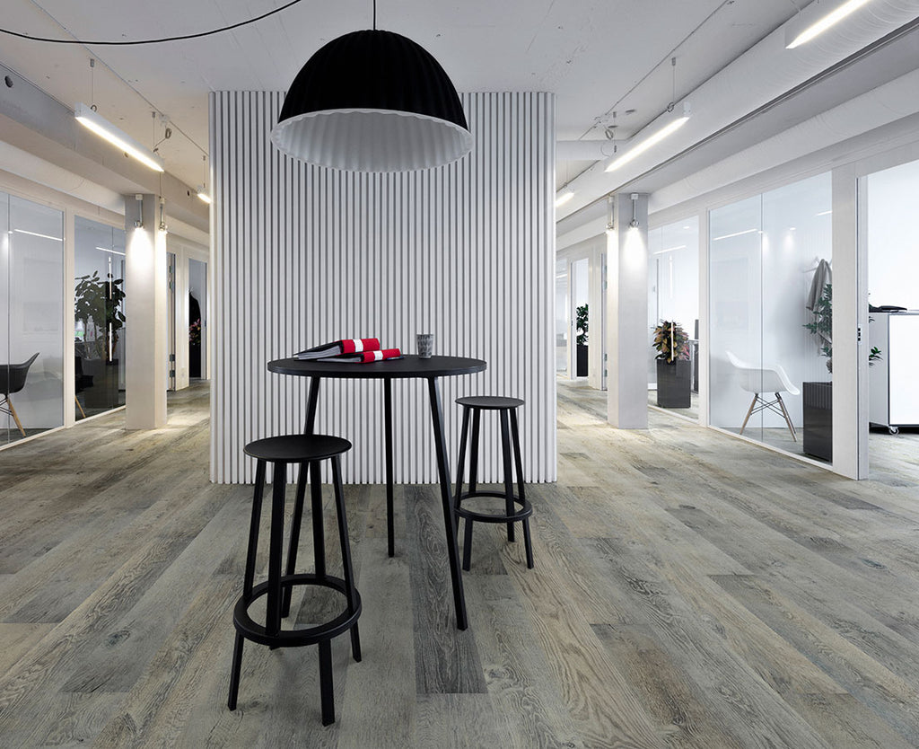 Silver Needle, Oak, from the True Hardwood Commercial Flooring Collection by Hallmark Floors