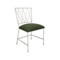Stella Chair in Ivory finish with Willow Performance fabric.