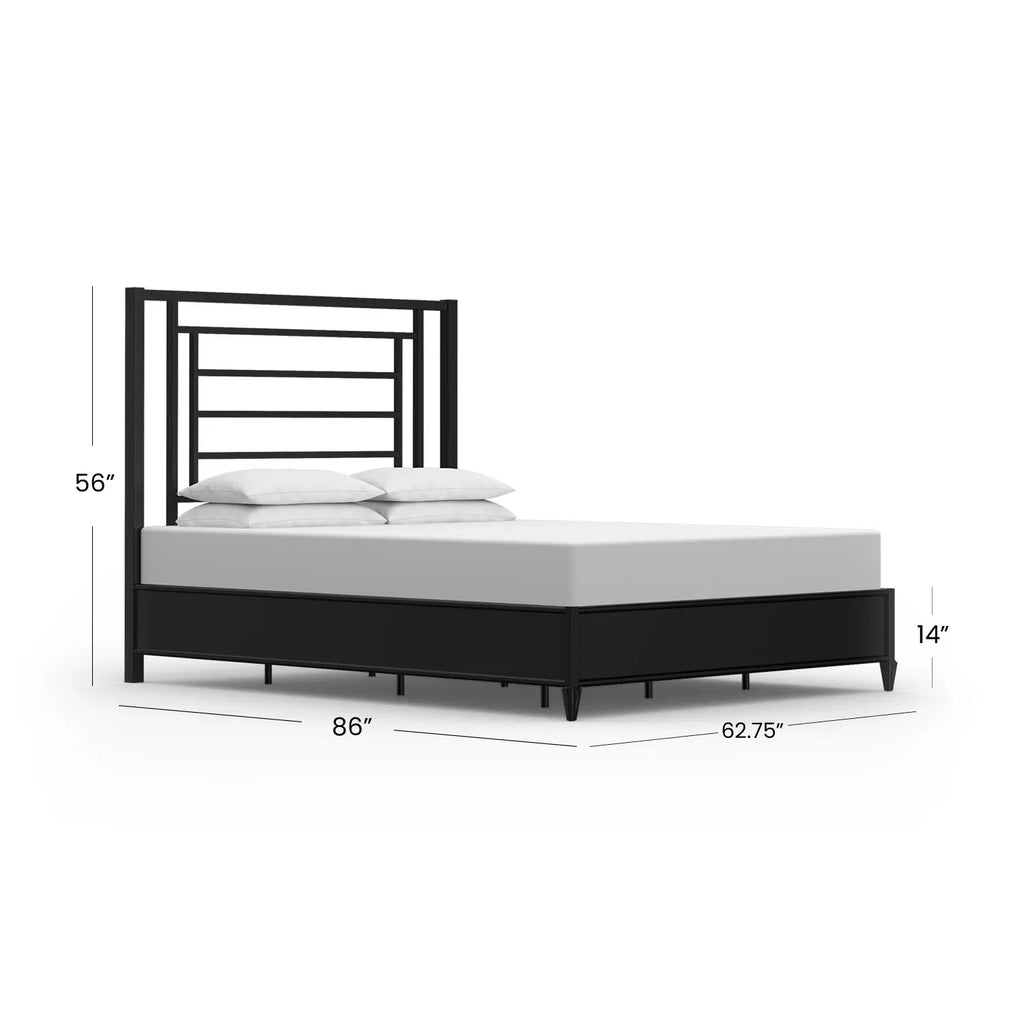Sunset 1320 queen HBMS MatteBlack finish dimensions C
