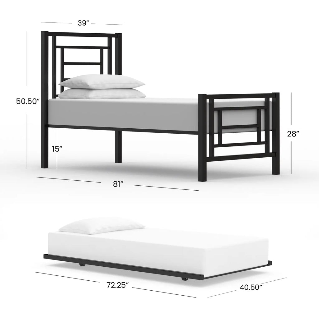 Sunset 1320 twin CBSTR MatteBlack finish dimensions C