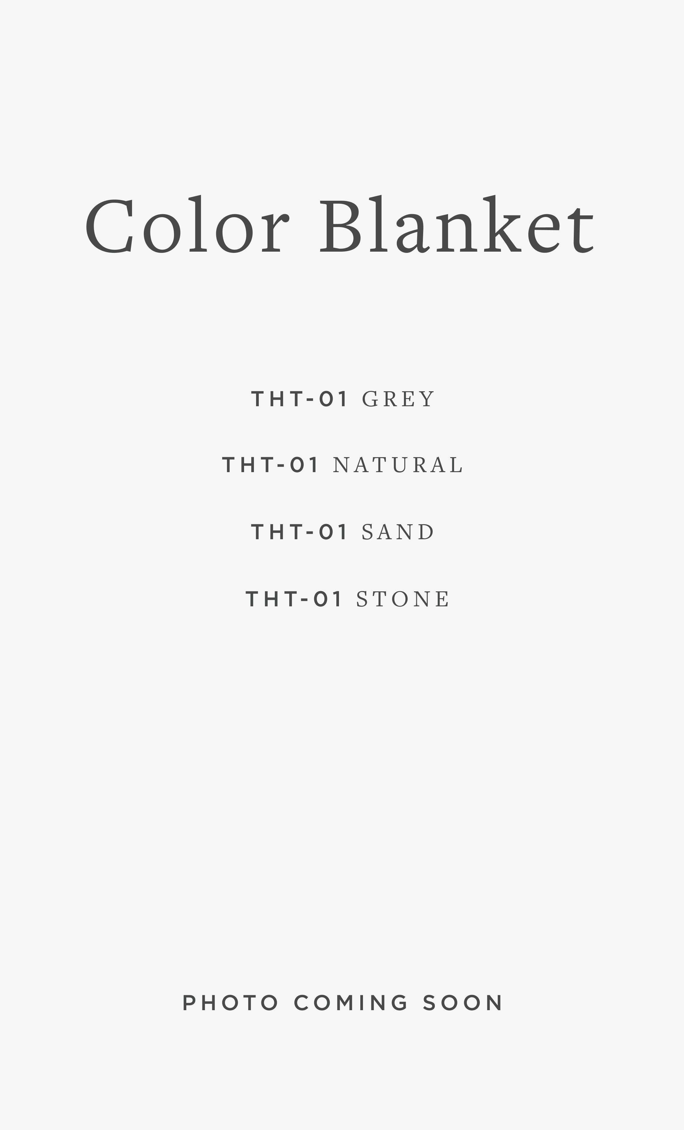 THT-01 COLOR BLANKET