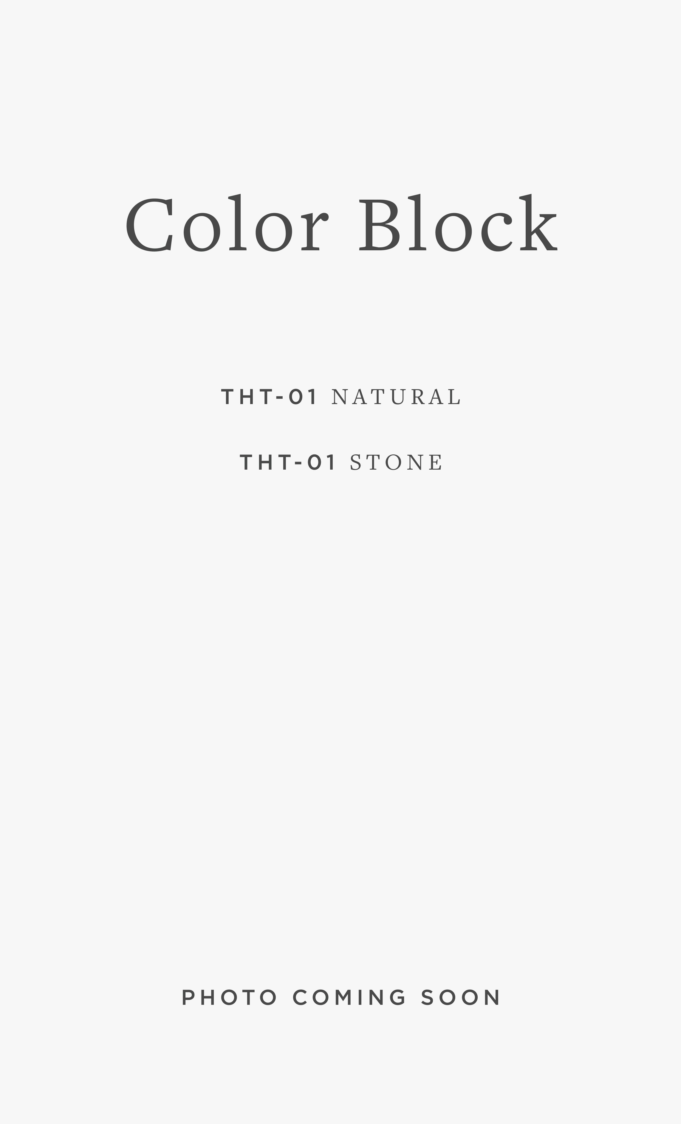 THT-01 COLOR BLOCK / 01