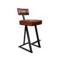 Tov B261H26XS MatteBlack finish YosemiteChestnut fabric angle