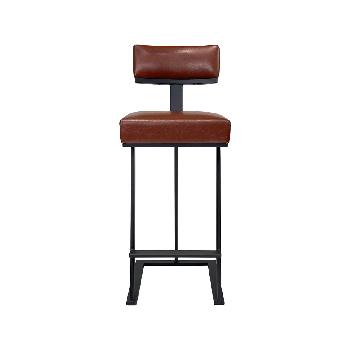 Tov B261H26XS MatteBlack finish YosemiteChestnut fabric front