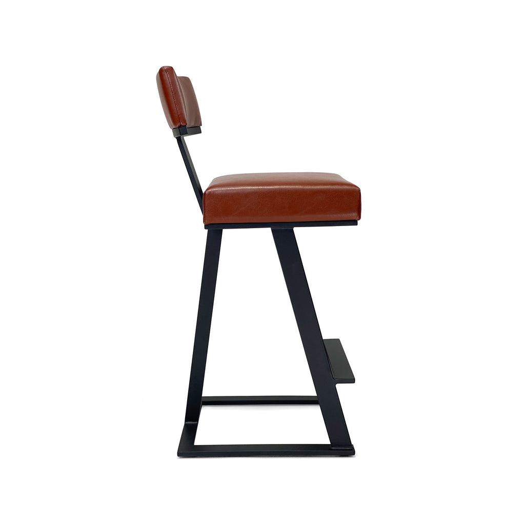 Tov B261H26XS MatteBlack finish YosemiteChestnut fabric side