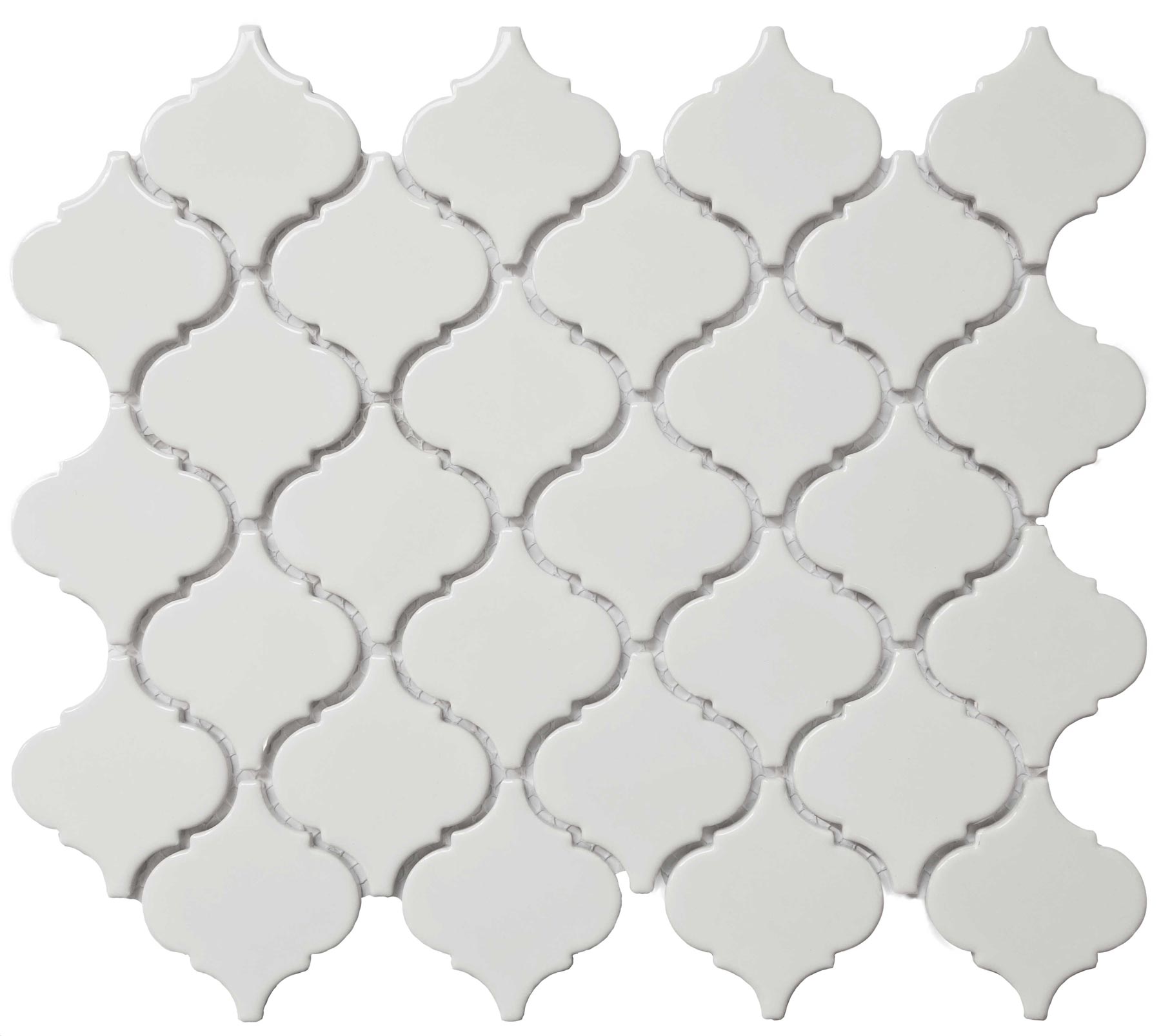 Roca Tile - Bg White 12 x 12 Lantern Mosaic 2 Inch