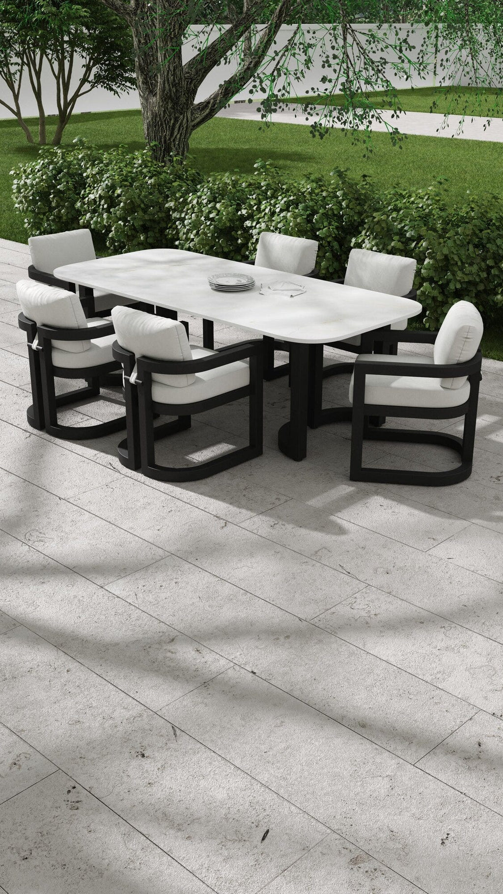 Malibu Dining Chair in Cast Silver, No Welt